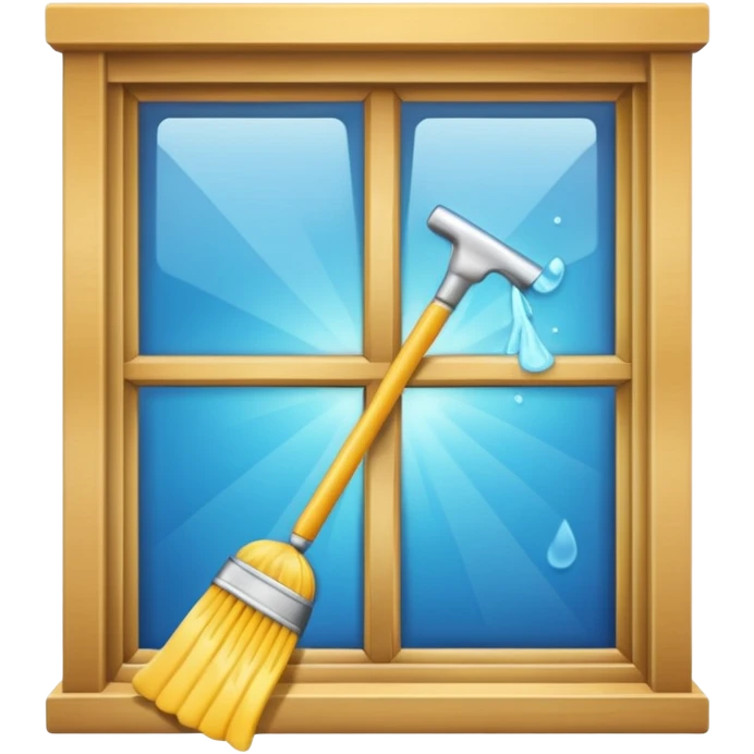 window being cleaned emoji