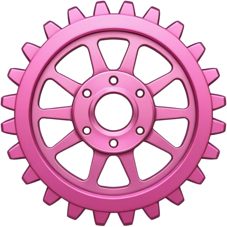pink setting gear emoji