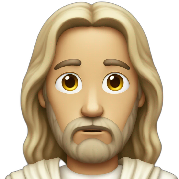 sad jesus emoji