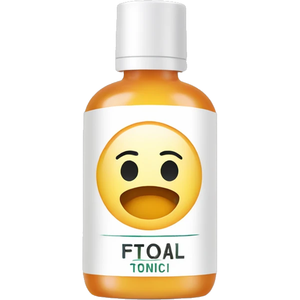 facial tonic with label emoji