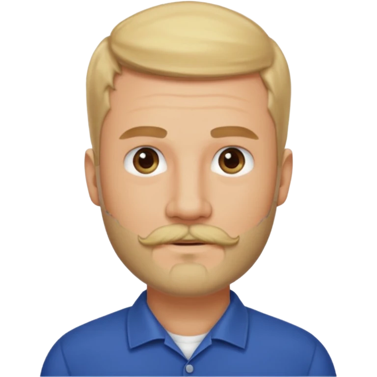 short blond hair clean cut mustache and beard 5ft 9 140lbs titian emoji