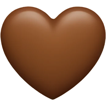 Brown heart emoji