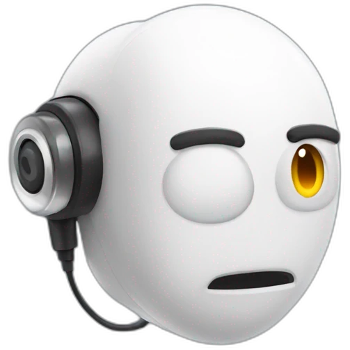 Animatronic airpod emoji