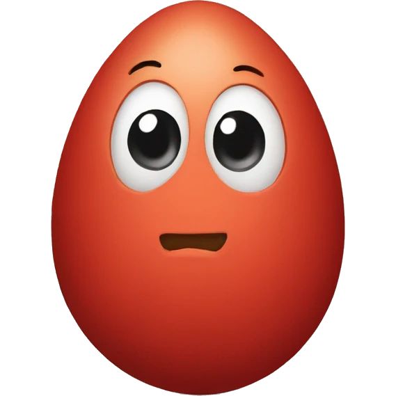 red egg emoji