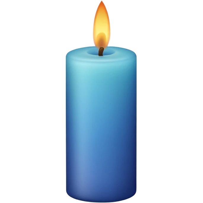 Decorative Wax Candle colored  emoji