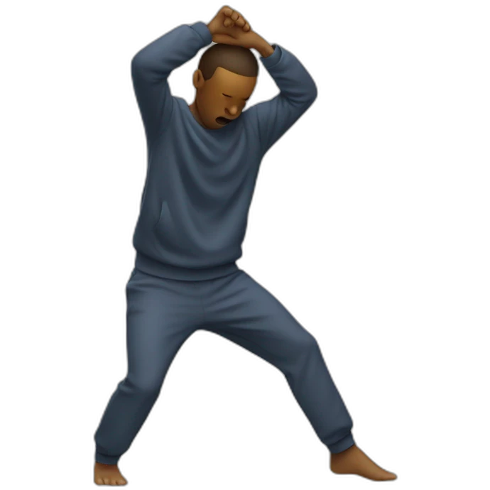 person doing a Dab  emoji
