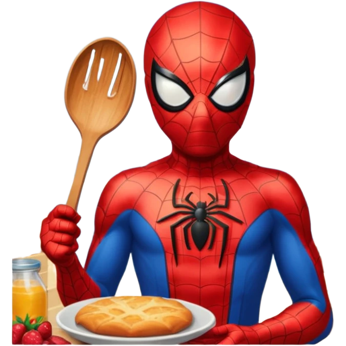 Spider-Man baking in the Sun emoji