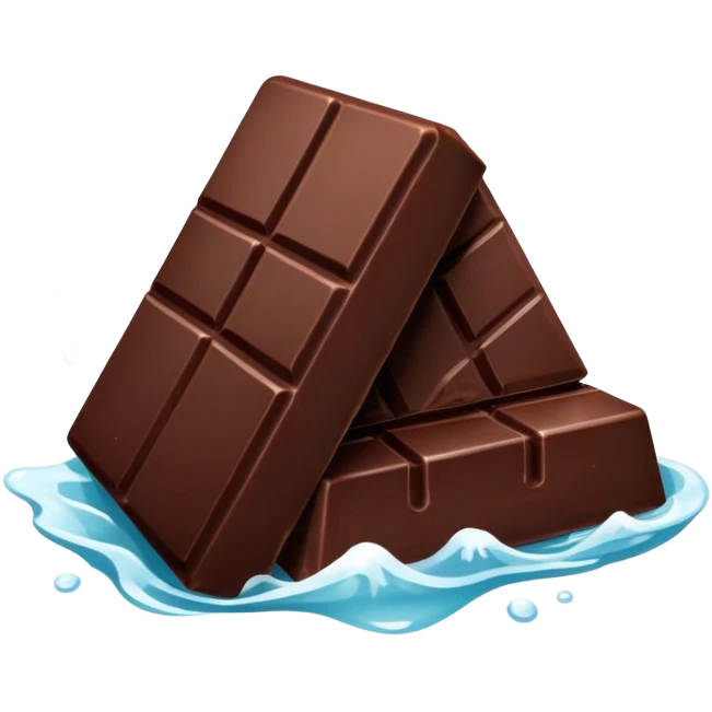 dark chocolate with sea salt emoji