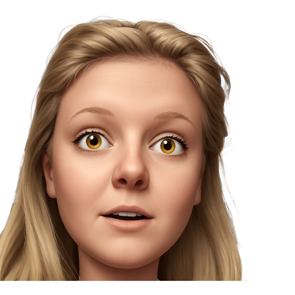 realistic portrait of girl emoji