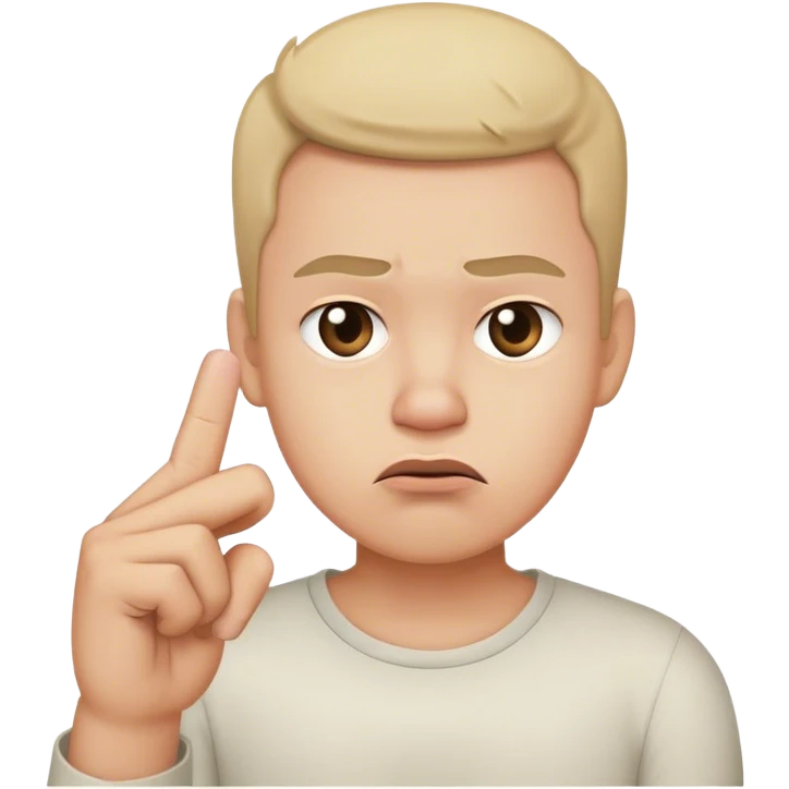 annoyed face with a middle finger emoji