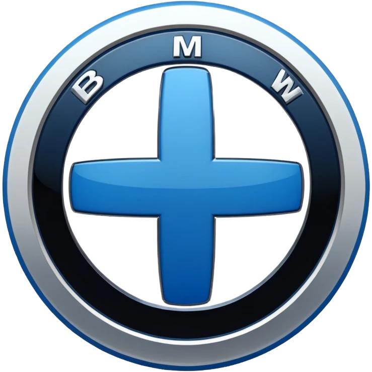 Bmw symbol real without double layer  emoji