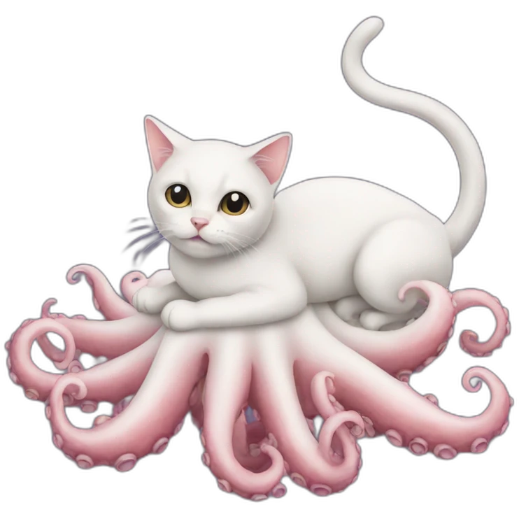 Cat on an octopus  emoji