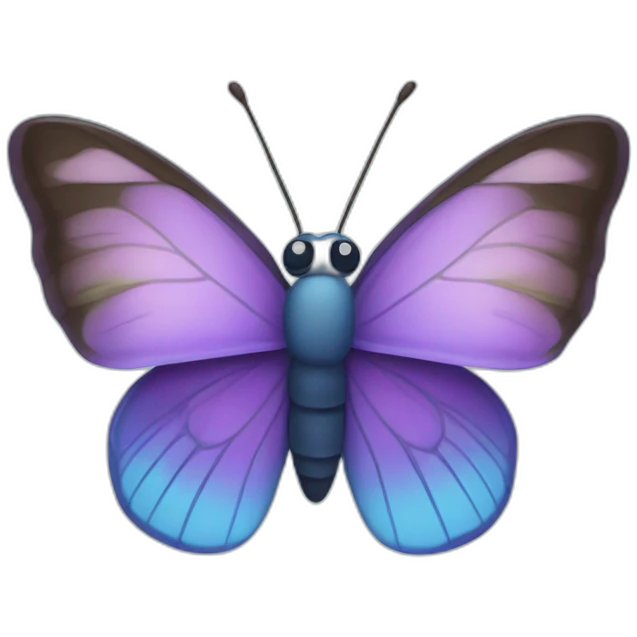 blue perple butter fly emoji