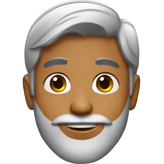 Handsome indian boy with beard emoji