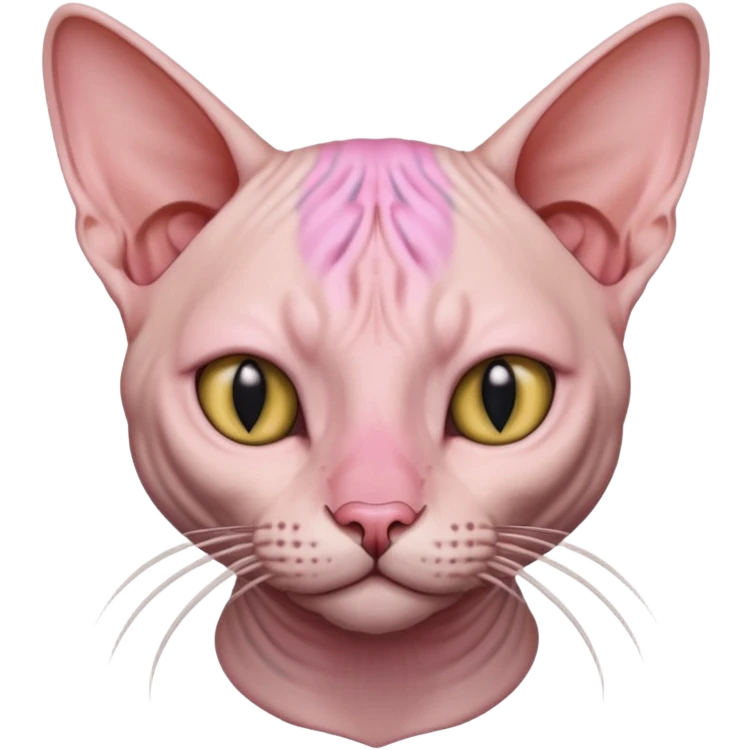 Bald cat emoji