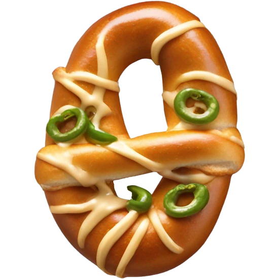 Jalapeño cheese stuffed pretzel emoji
