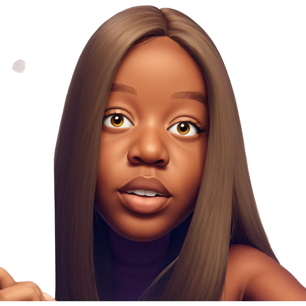 long haired meme portrait emoji