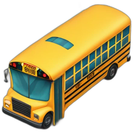 school bus stop emoji