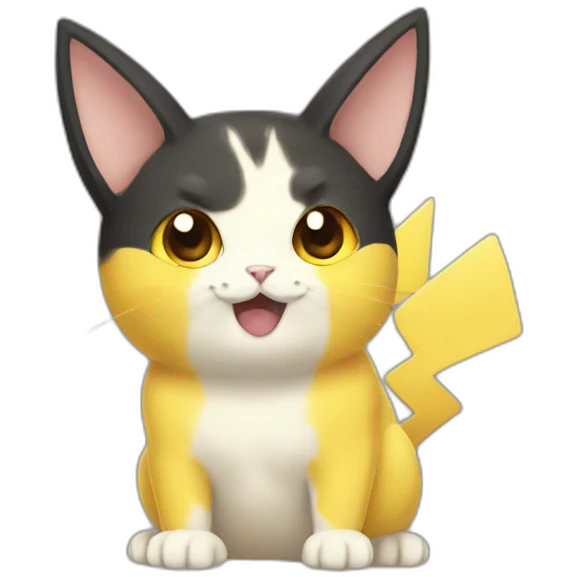 Cat pikachu emoji