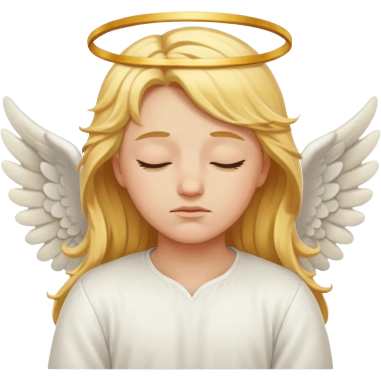 Sleepy pretty angel emoji
