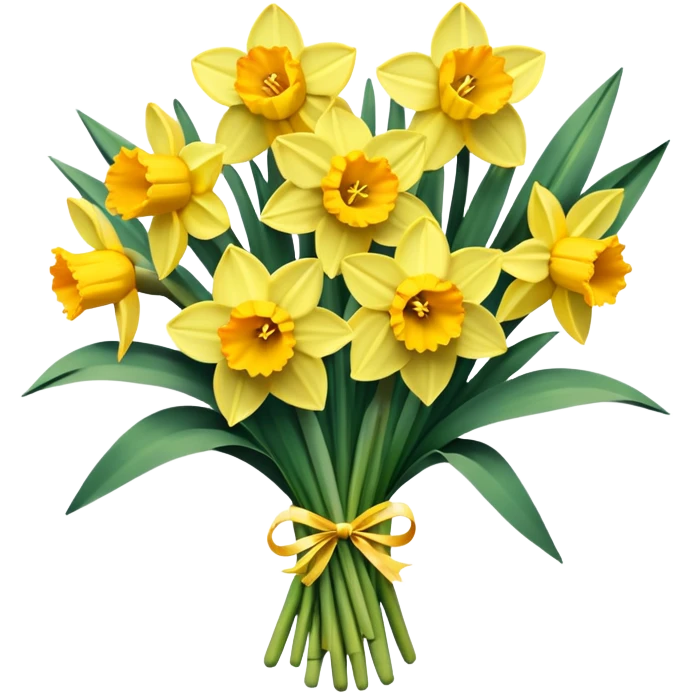 Bouquet of daffodils  emoji