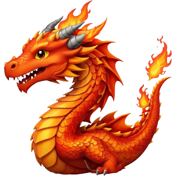 Fire dragon emoji