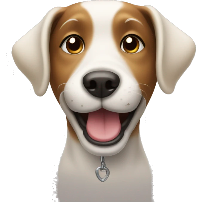 dog smiles emoji