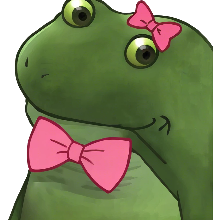 Pink bow emoji
