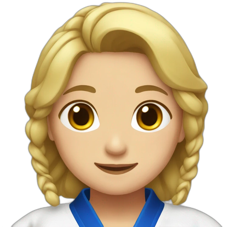 Fille judokate emoji