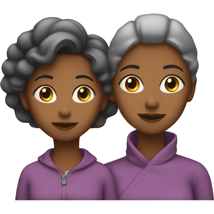 Mom and daughter emoji