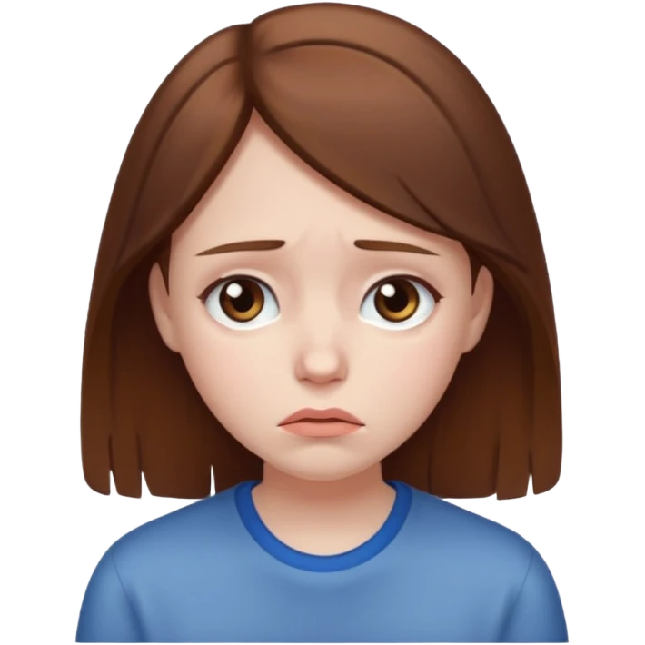 Sad girl emoji