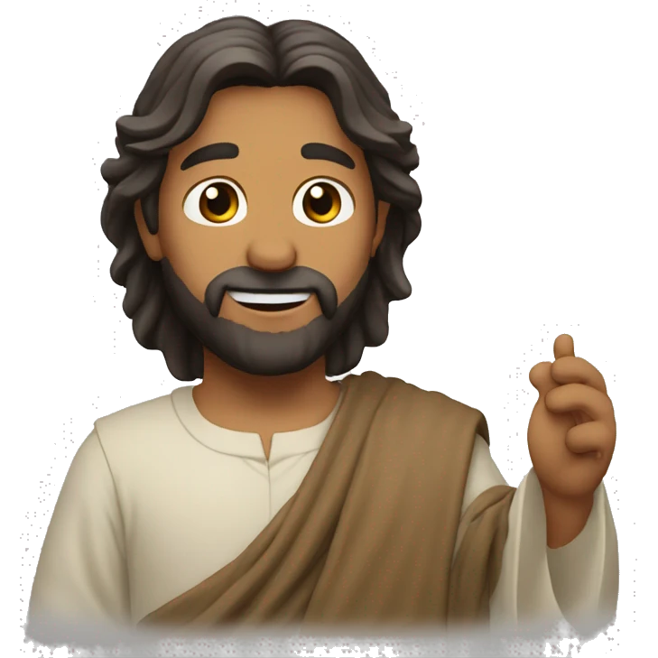 1. Un personaje sorprendente y original relacionado con jesus emoji