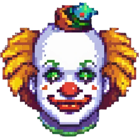 bright clown emoji