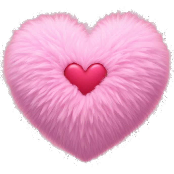 pink fluffy heart emoji