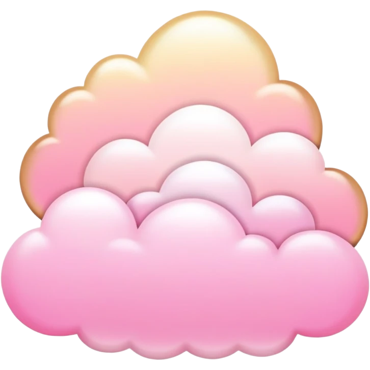 Divine ethereal Romantic pink-goldpastel lush gradients aesthetic emoji