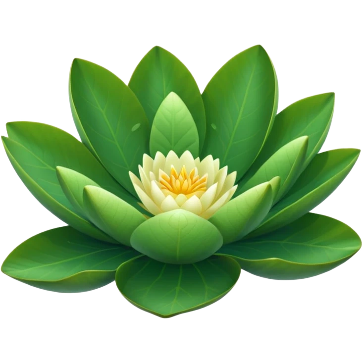Water lily leaf (leaf only) emoji
