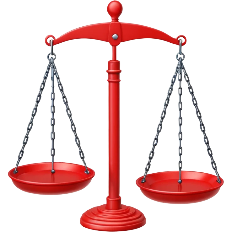 Hanging Balance Scale red emoji