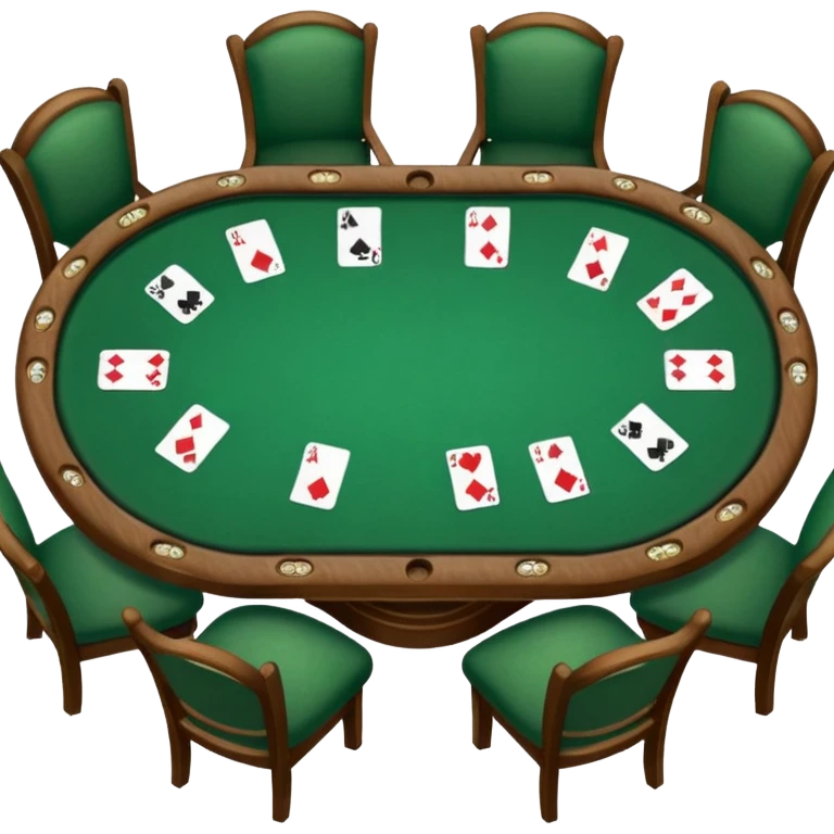 Poker Table: Standard Green Oval Table



 emoji