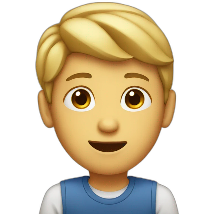 Speaking boy emoji