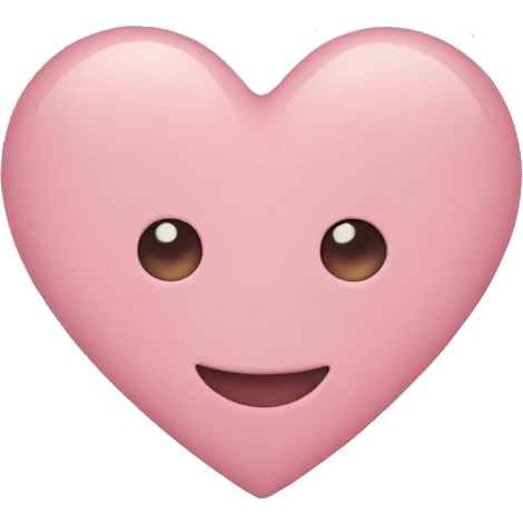 Heart soft pink emoji