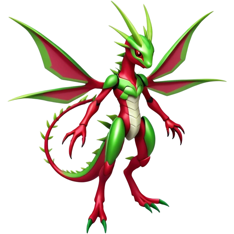  Cool Edgy Shiny Futuristic Ethereal Legendary Scizor-Digimon-Schyther-Flygon-hybrid full body emoji