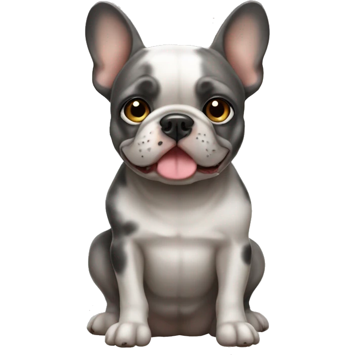 Merle french bulldog emoji