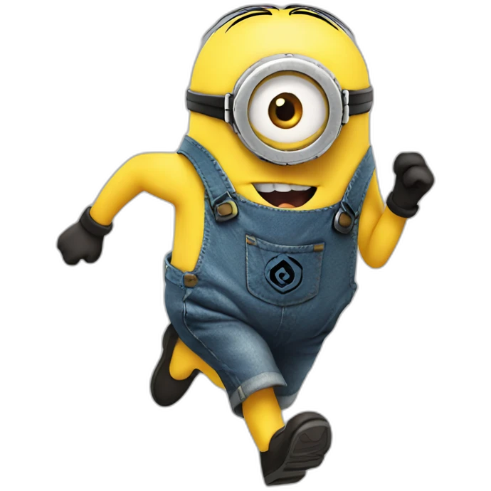 Minion running emoji