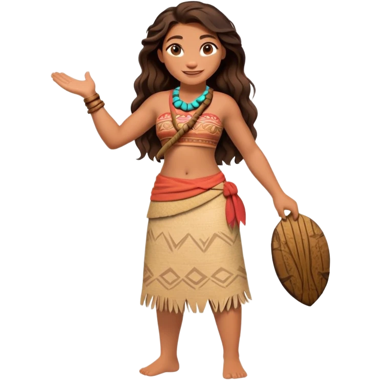 Moana standing emoji