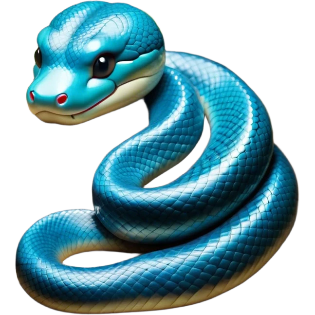 Meme-Worthy Cute Sleeping Chinese Water Snake Portrait Emoji, Head resting peacefully with a contented smile, showcasing a slender, graceful build and a luxuriously soft, shimmering scaled body, eyes gently closed in serene, fluid slumber, Simplified yet hilariously adorable features, highly detailed, glowing with a soft, drowsy aquatic light, high shine, relaxed and utterly lovable, stylized with an air of playful laziness, soft glowing outline, capturing the essence of a sleeping water snake that feels destined to become the next viral sensation of adorable aquatic rest! emoji