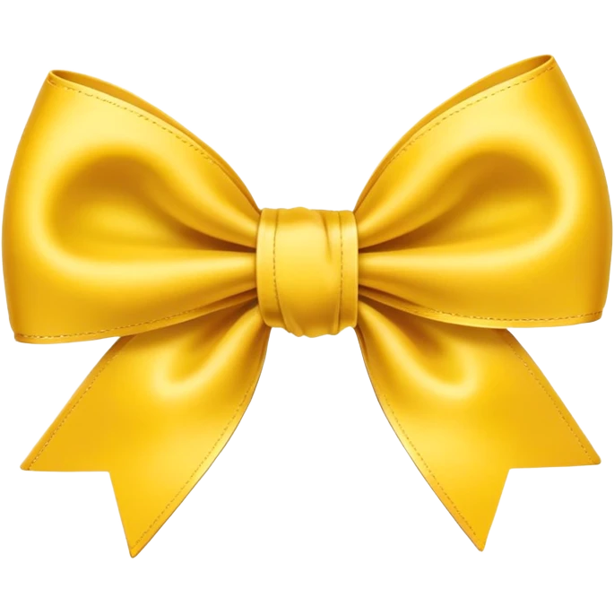Yellow bow emoji
