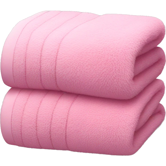 Pink fluffy towels emoji