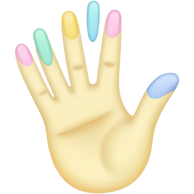 pastel hand write emoji