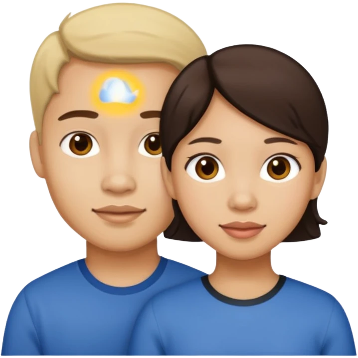 Filipino female with a light skin male emoji