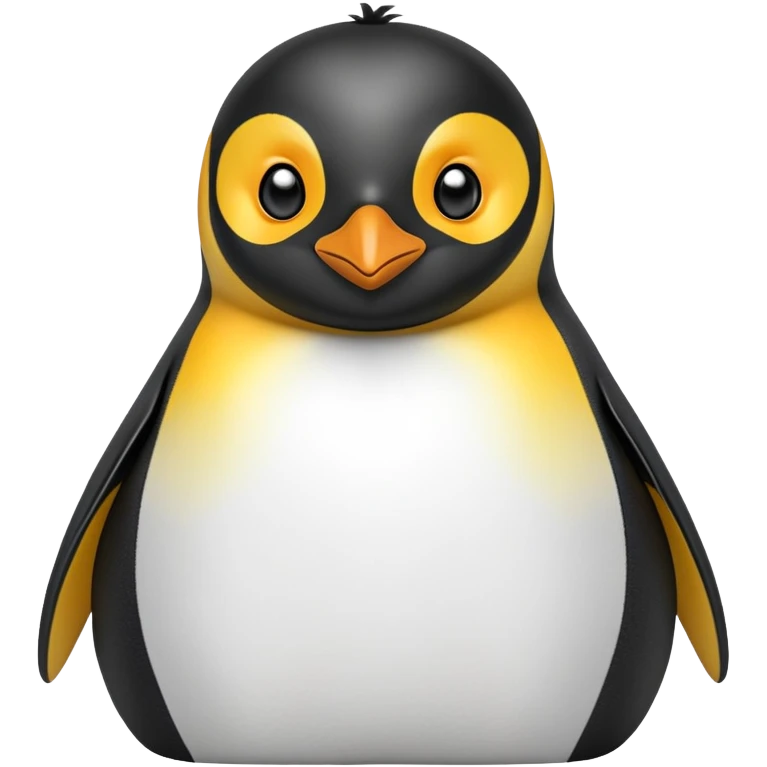 cinematic-adult-emperor-penguin-portrait-emoji,-head-tilted-playfully-and-inquisitively,-with-glossy,-pristine-plumage,-sparkling-eyes-filled-with-curiosity,-simplified-yet-irresistibly-adorable-features, black face emoji